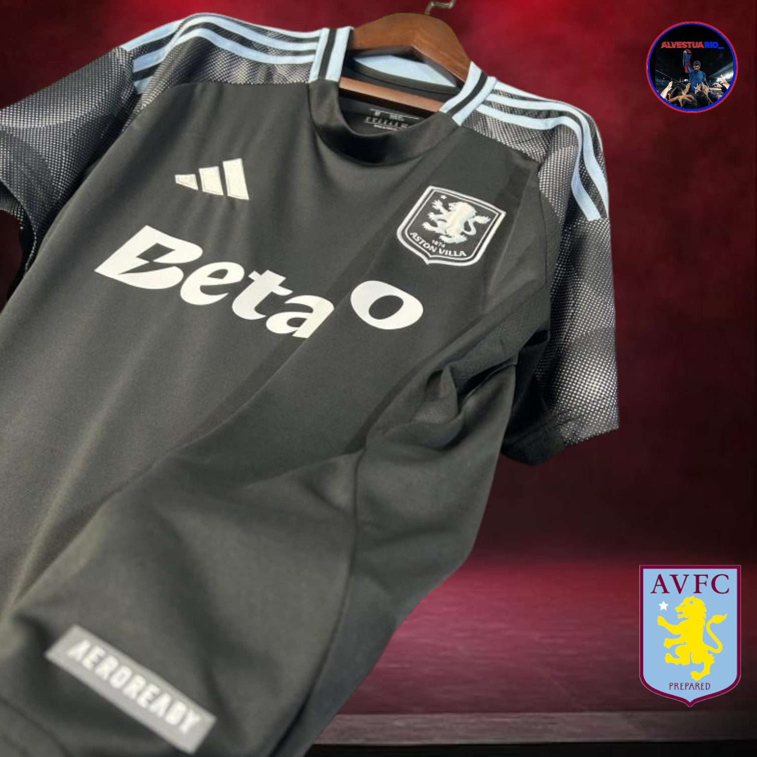 2ÂȘCamiseta Aston Villa 2025/26
