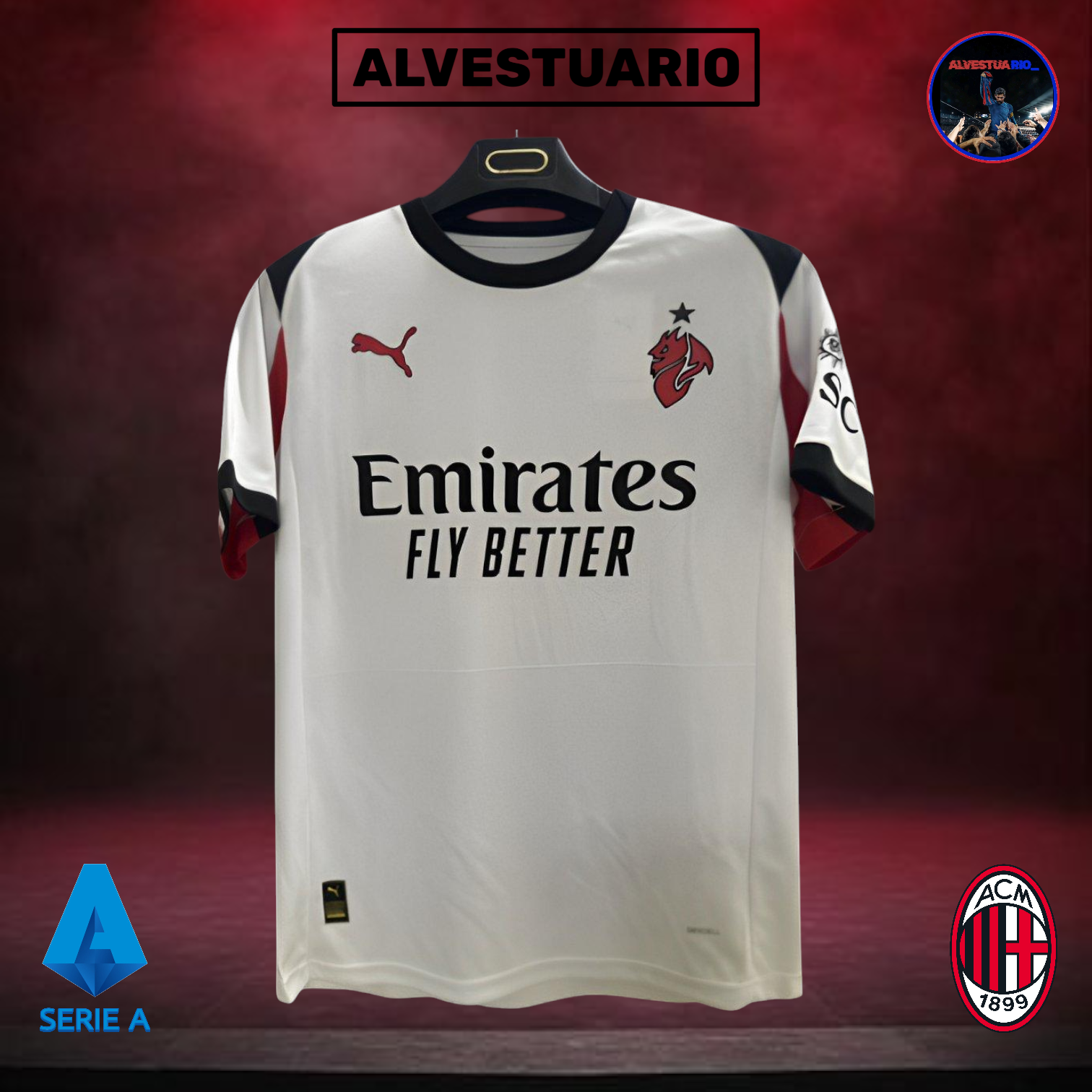 2ÂȘCamiseta AC Milan 2025/26