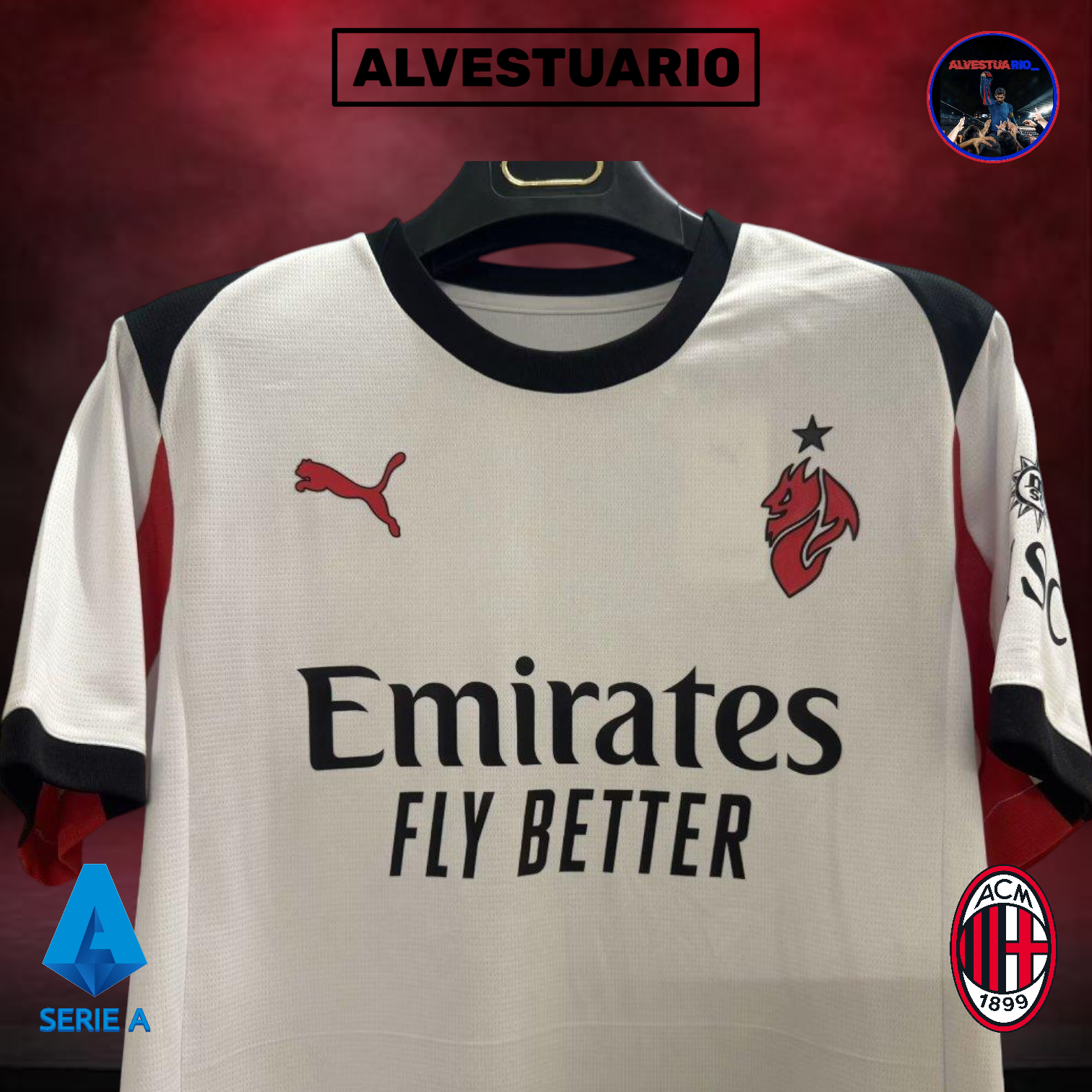 2ÂȘCamiseta AC Milan 2025/26