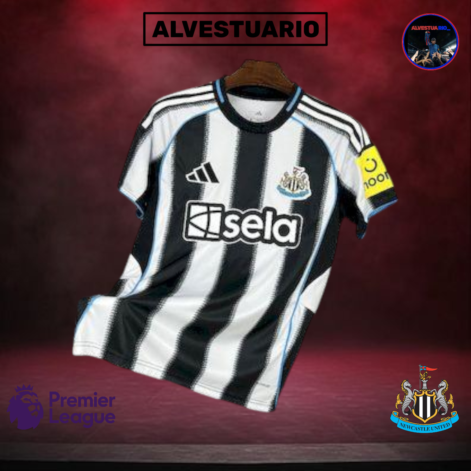 1ÂȘCamiseta Newcastle 2025/26
