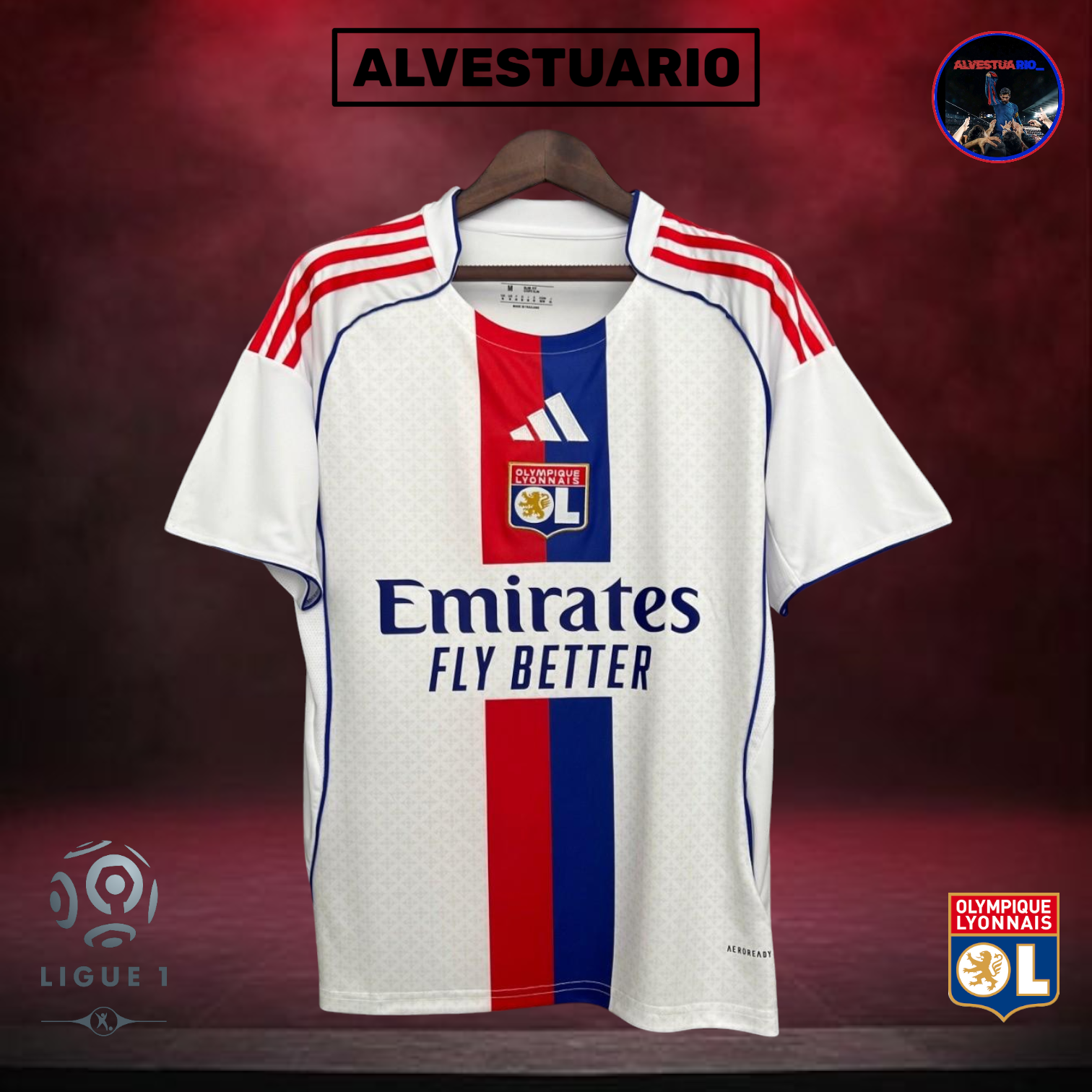 1ÂȘCamiseta Olympique Lyon 2025/26