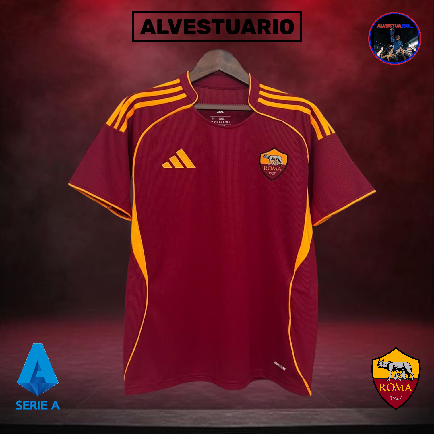 1ÂȘCamiseta AS Roma 2025/26