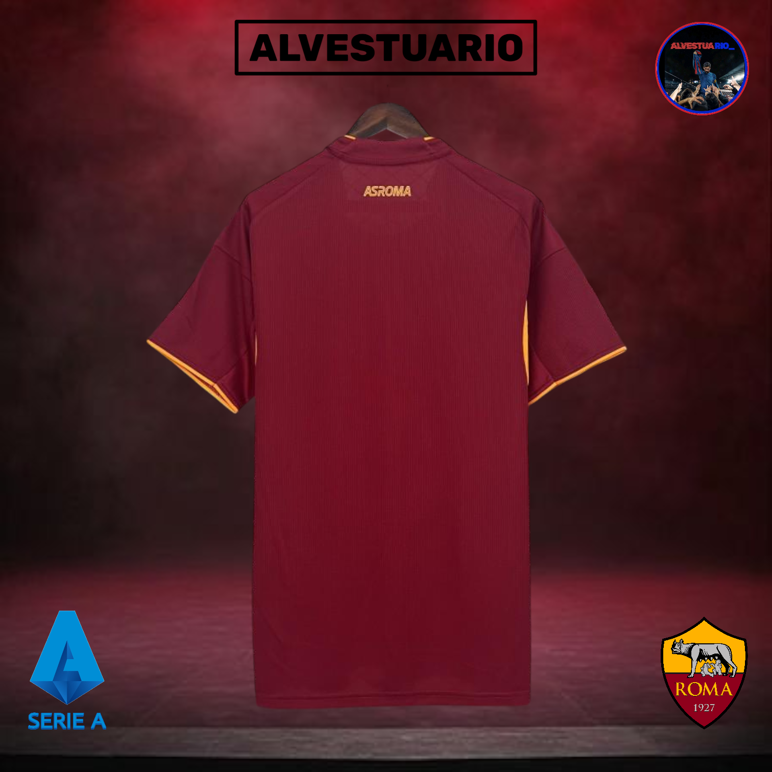 1ÂȘCamiseta AS Roma 2025/26