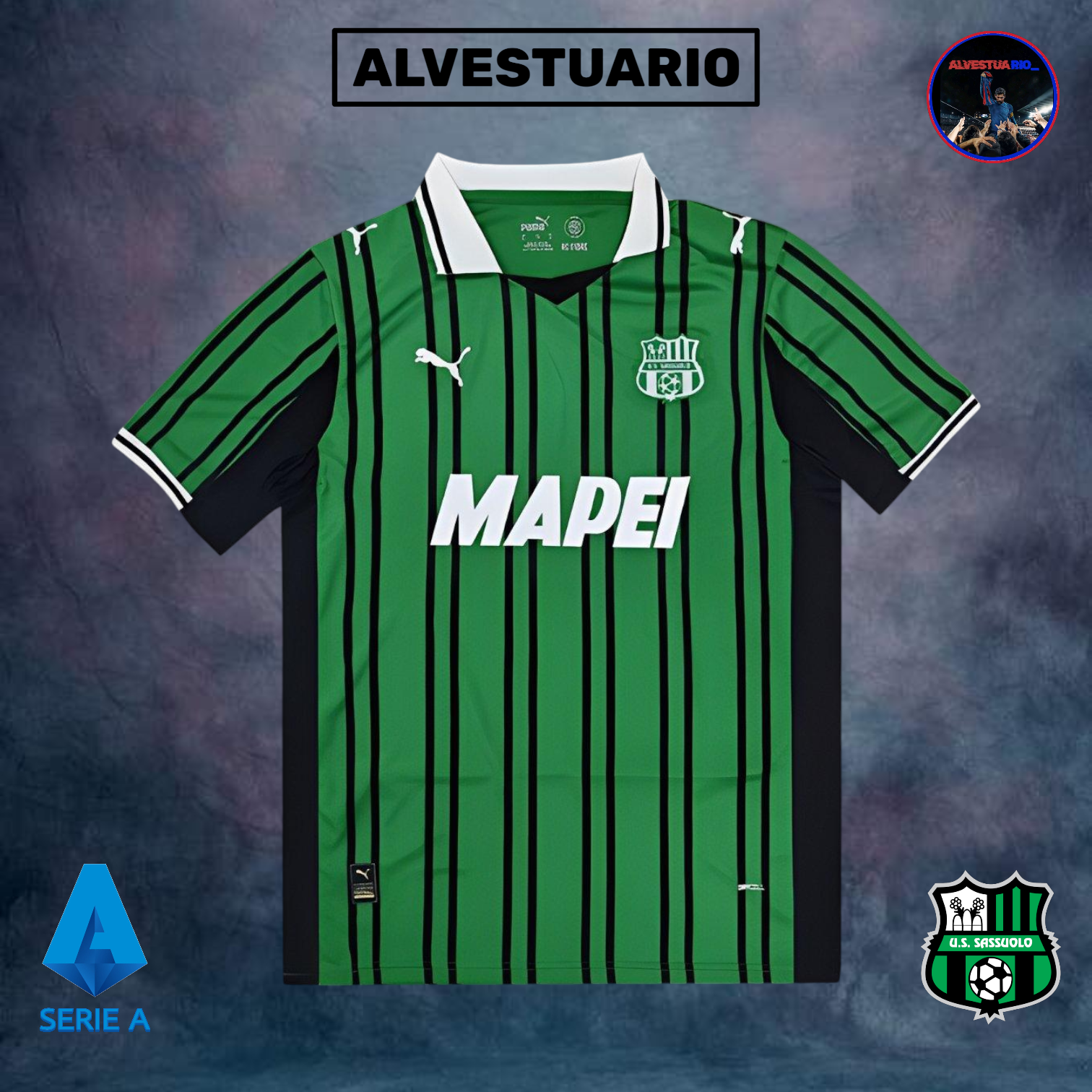 1ÂȘCamiseta Sassuolo 2025/26
