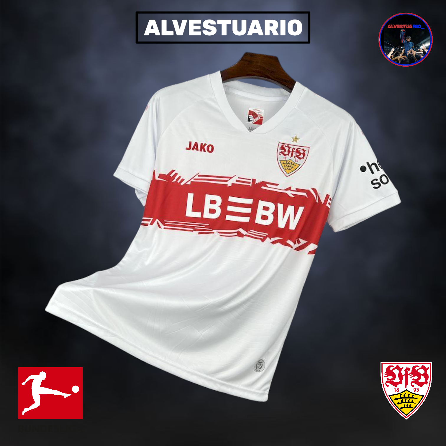 1ÂȘCamiseta VfB Stuttgart 2025/26